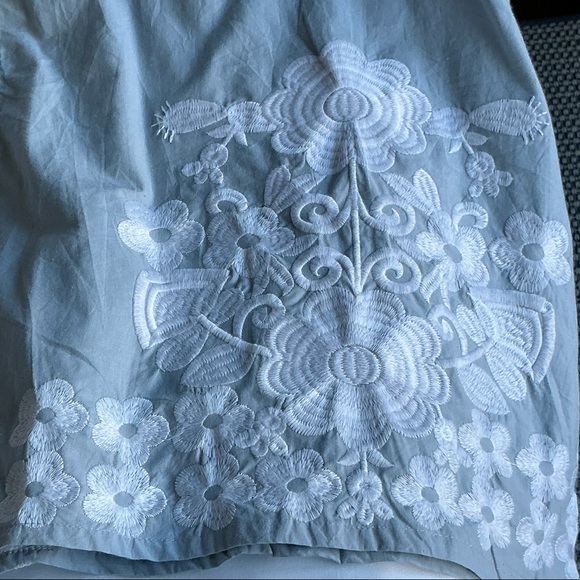 Julia Amory Coature Caftan Dress in Oxford Blue - Picture 3 of 6